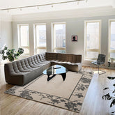 Classic Scandinavian 3D design Wilton woven carpet (Blooming Flowers)